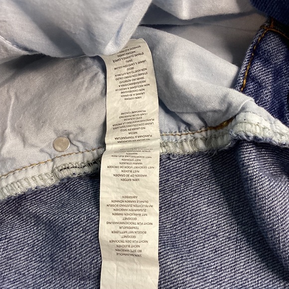 Boohoo | NWT Blue Denim 8 Mini Skirt High Wasted Frayed Hem - Picture 12 of 15